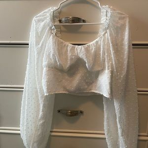 Long sleeve Shein crop top
